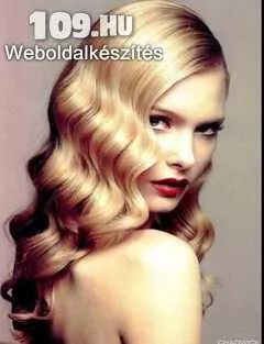Női hajsütés, mosás nélül vagy vasalás félhosszú haj esetén